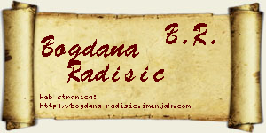 Bogdana Radišić vizit kartica